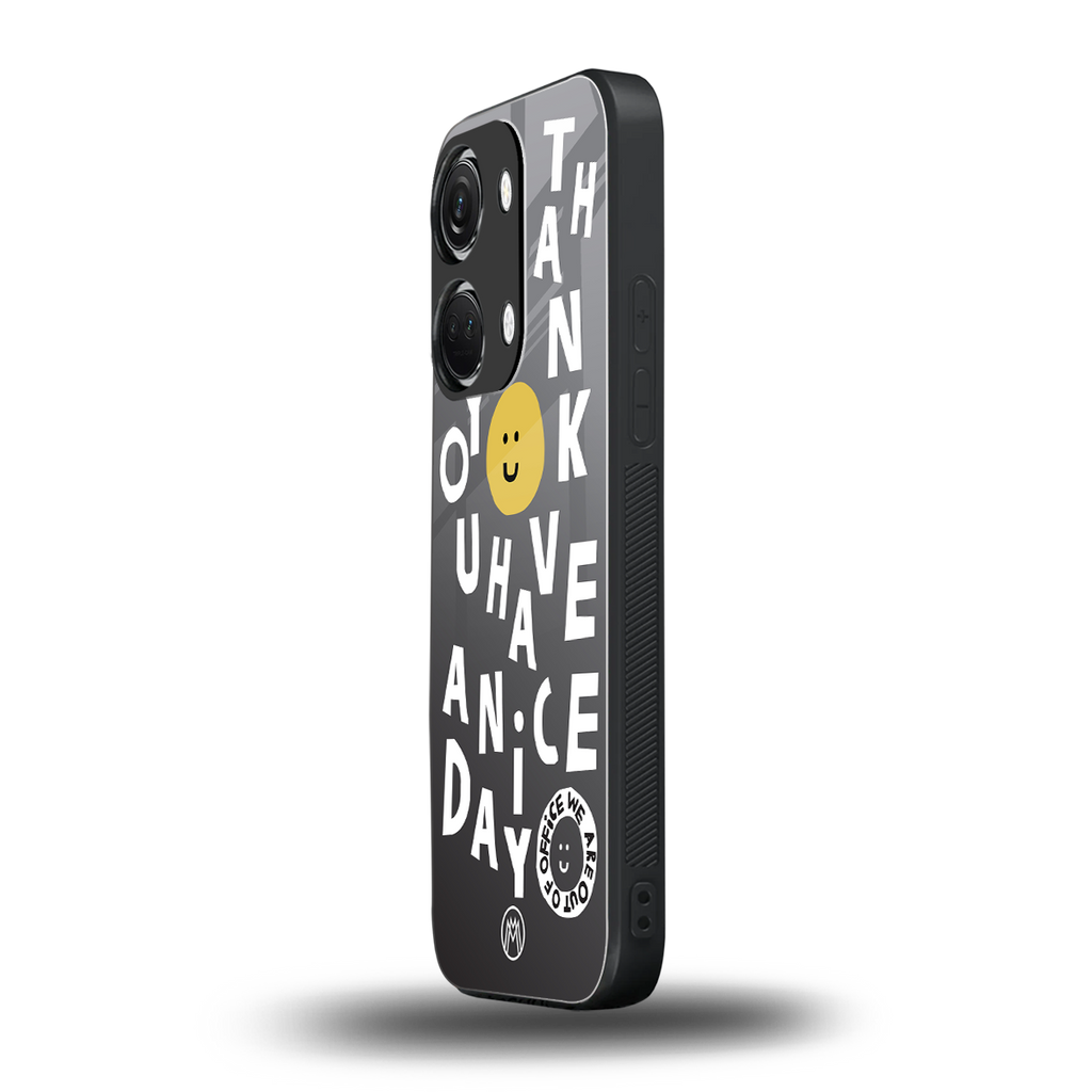 have a nice day back phone cover | glass case for oneplus nord 3