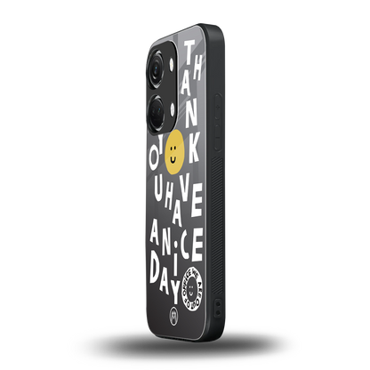 have a nice day back phone cover | glass case for oneplus nord 3