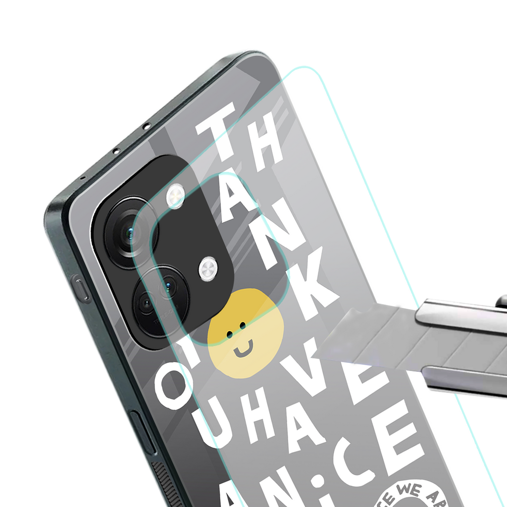 have a nice day back phone cover | glass case for oneplus nord 3