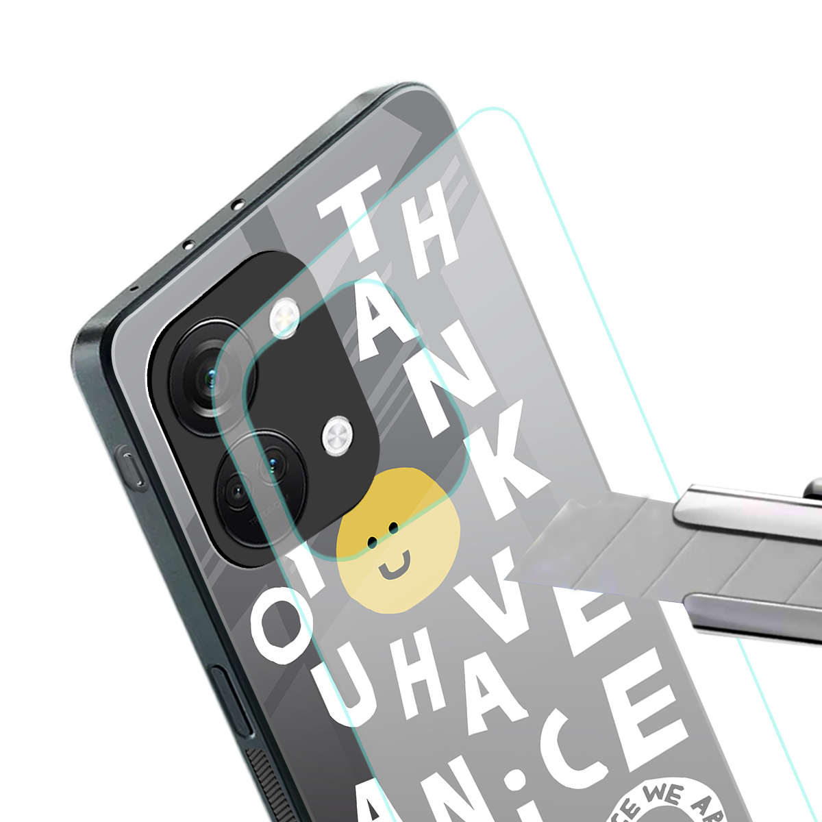 have a nice day back phone cover | glass case for oneplus nord 3