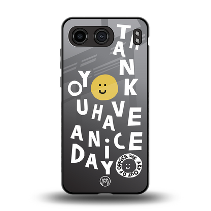 have a nice day back phone cover | glass case for oneplus nord 4