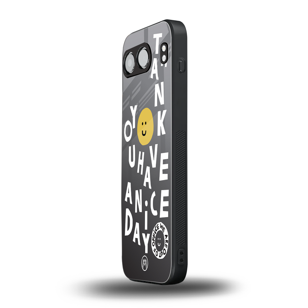 have a nice day back phone cover | glass case for oneplus nord 4