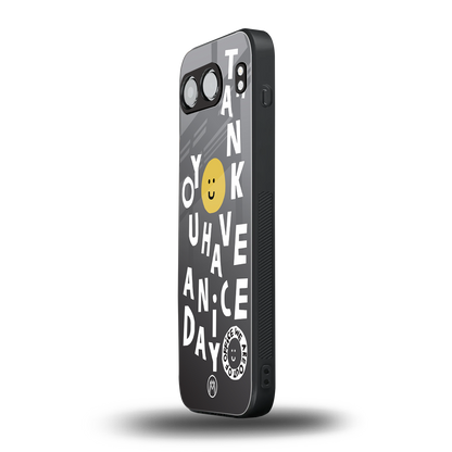 have a nice day back phone cover | glass case for oneplus nord 4