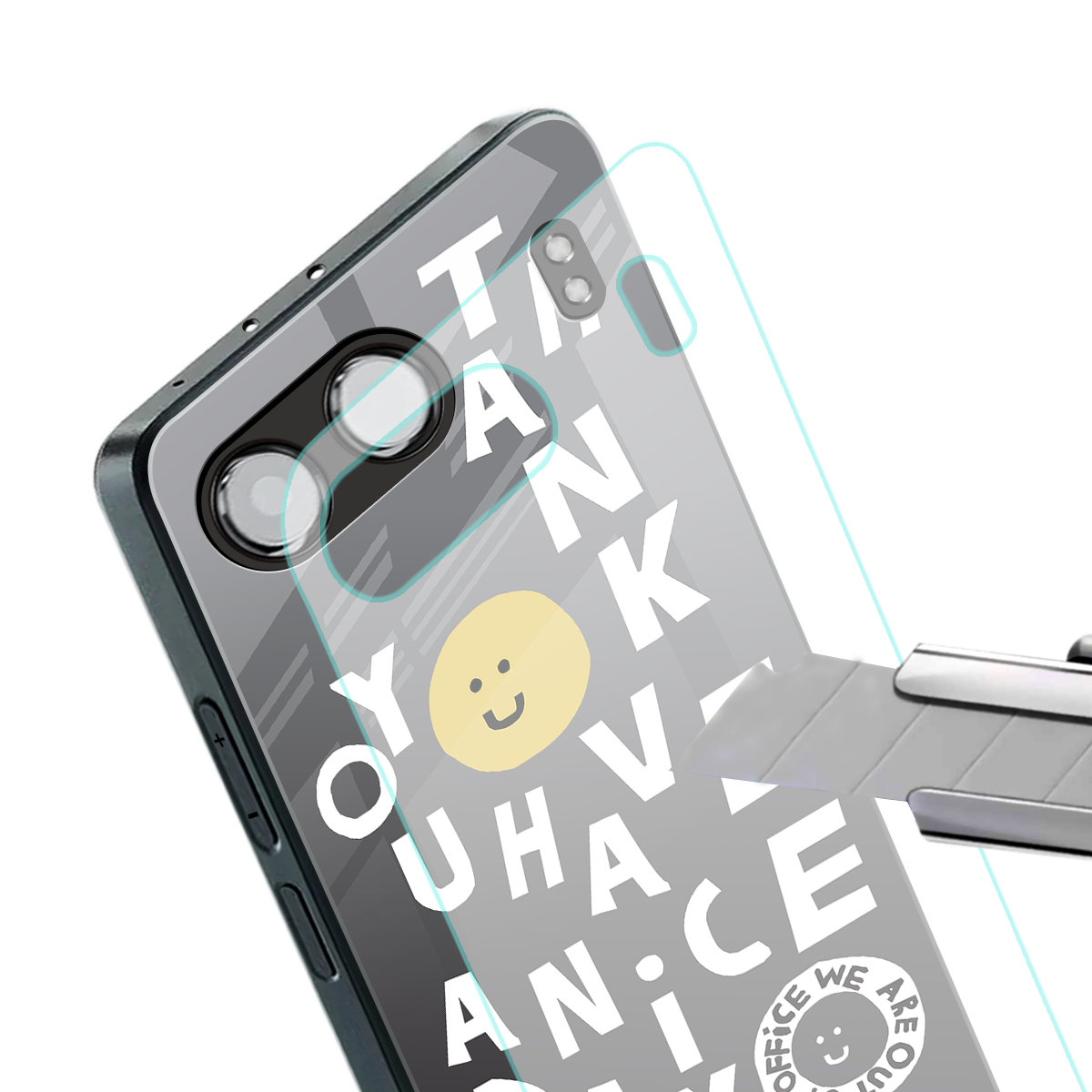 have a nice day back phone cover | glass case for oneplus nord 4