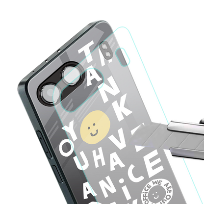 have a nice day back phone cover | glass case for oneplus nord 4
