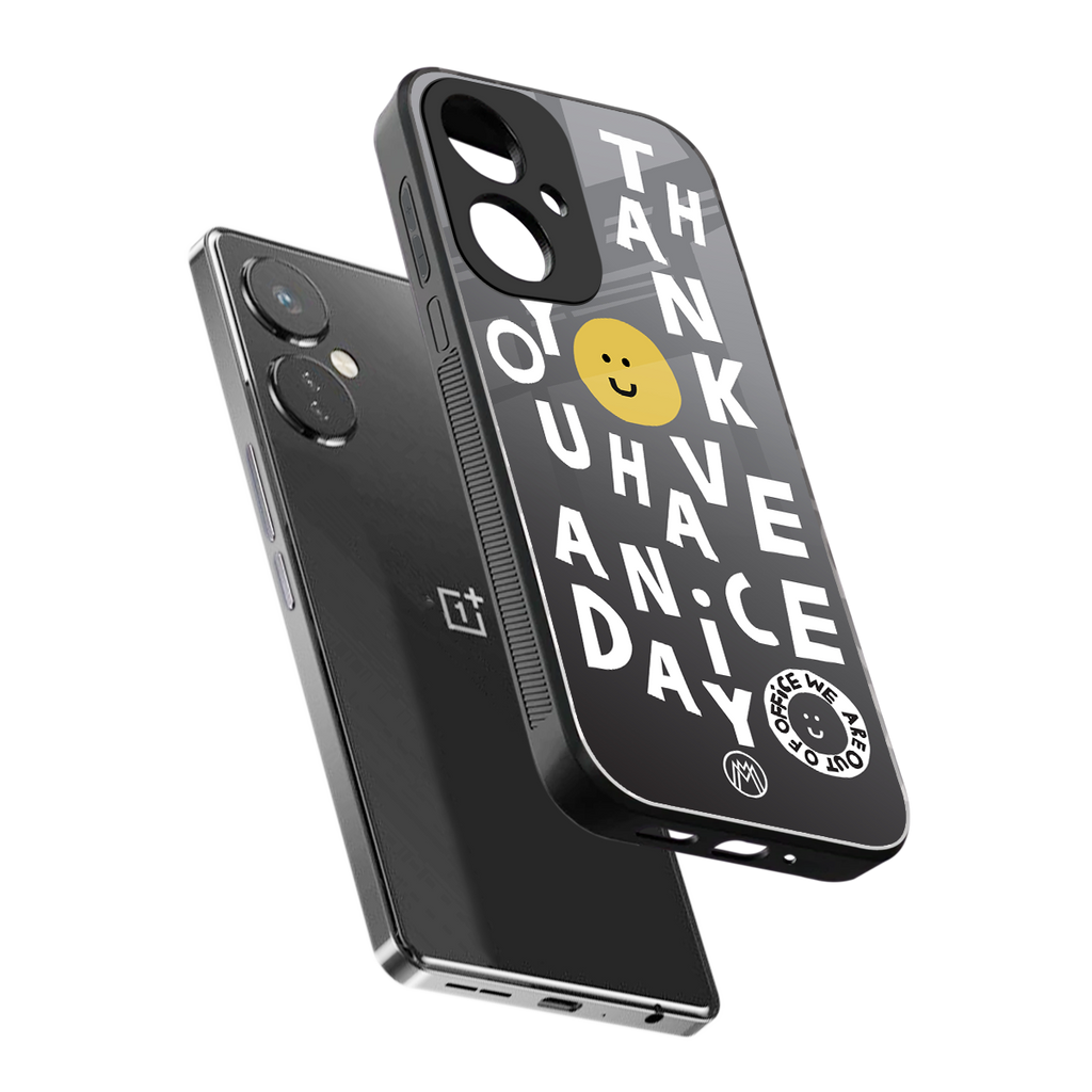 have a nice day back phone cover | glass case for oneplus nord ce 3