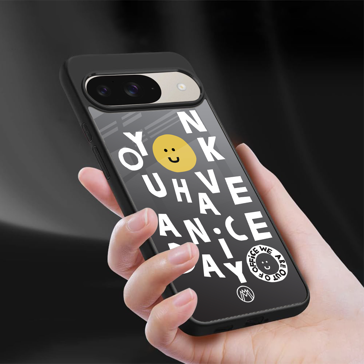 have a nice day back phone cover | glass case for google pixel 9