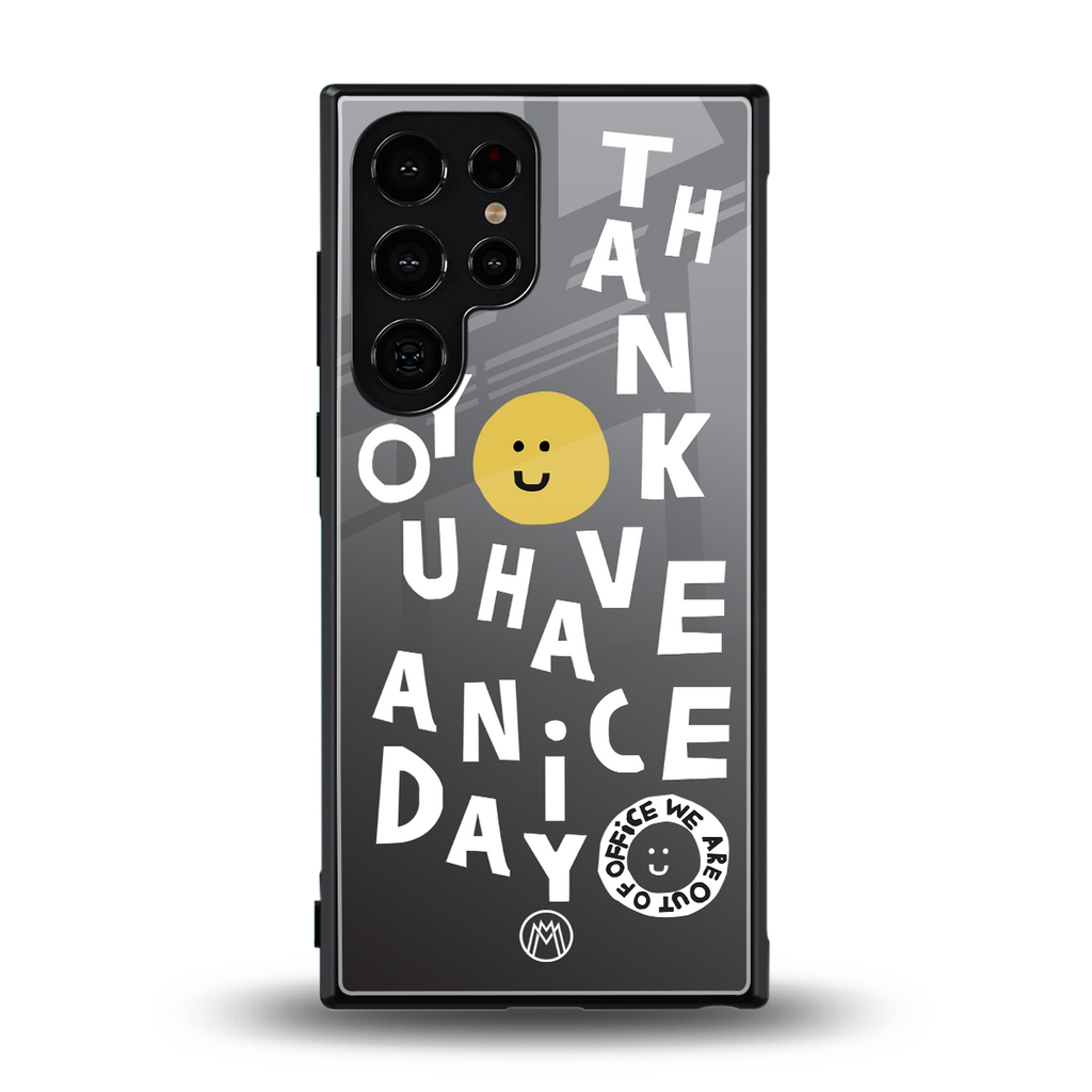 have a nice day back phone cover | glass case for samsung galaxy s23 ultra