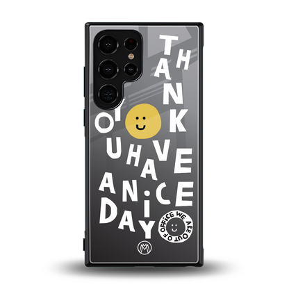 have a nice day back phone cover | glass case for samsung galaxy s23 ultra