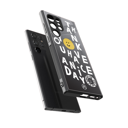 have a nice day back phone cover | glass case for samsung galaxy s24 ultra