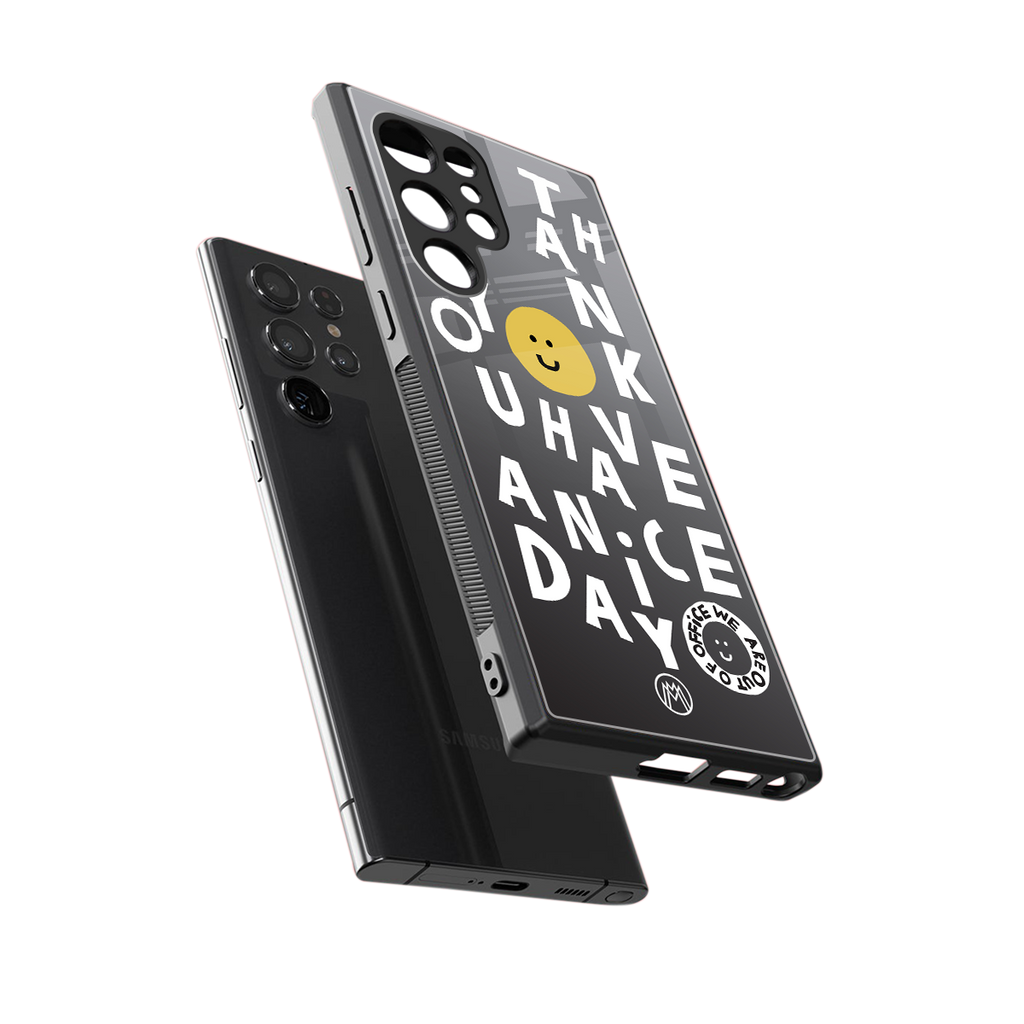 have a nice day back phone cover | glass case for samsung galaxy s23 ultra