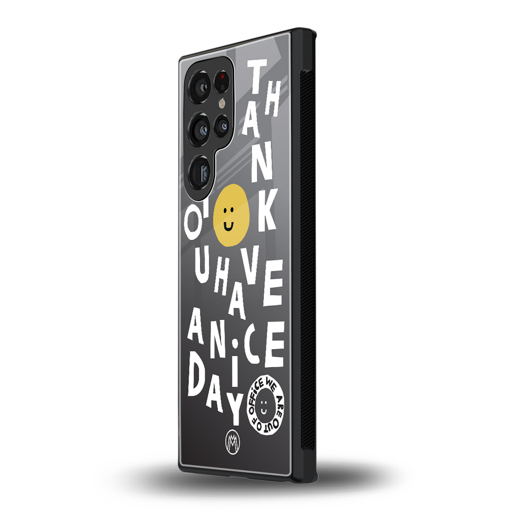 have a nice day back phone cover | glass case for samsung galaxy s23 ultra