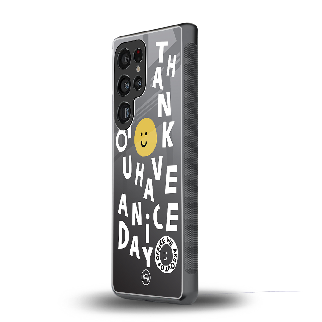 have a nice day back phone cover | glass case for samsung galaxy s25 ultra