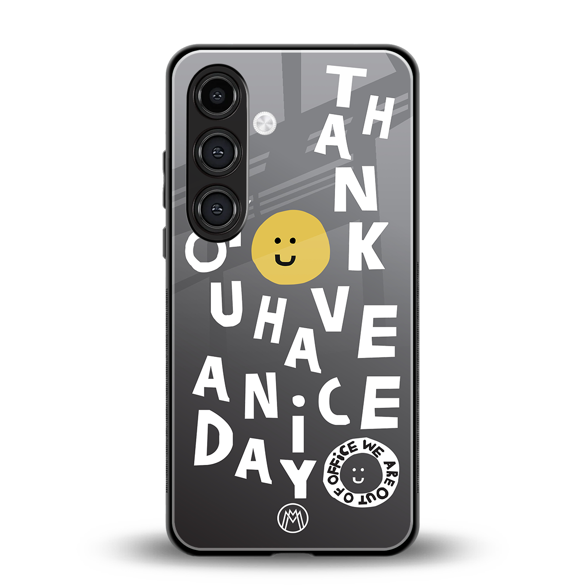 have a nice day back phone cover | glass case for samsung galaxy s25 plus