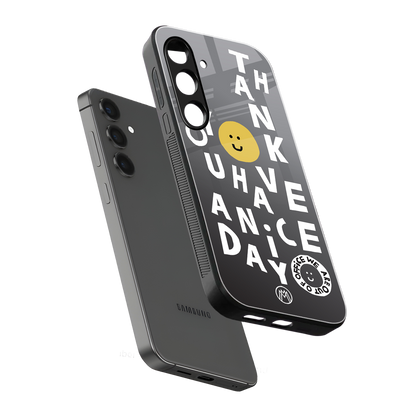 have a nice day back phone cover | glass case for samsung galaxy s24 fe