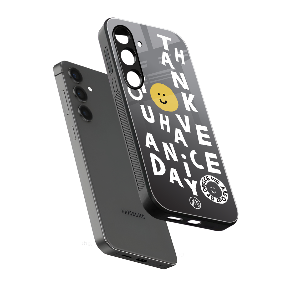 have a nice day back phone cover | glass case for samsung galaxy s24 plus