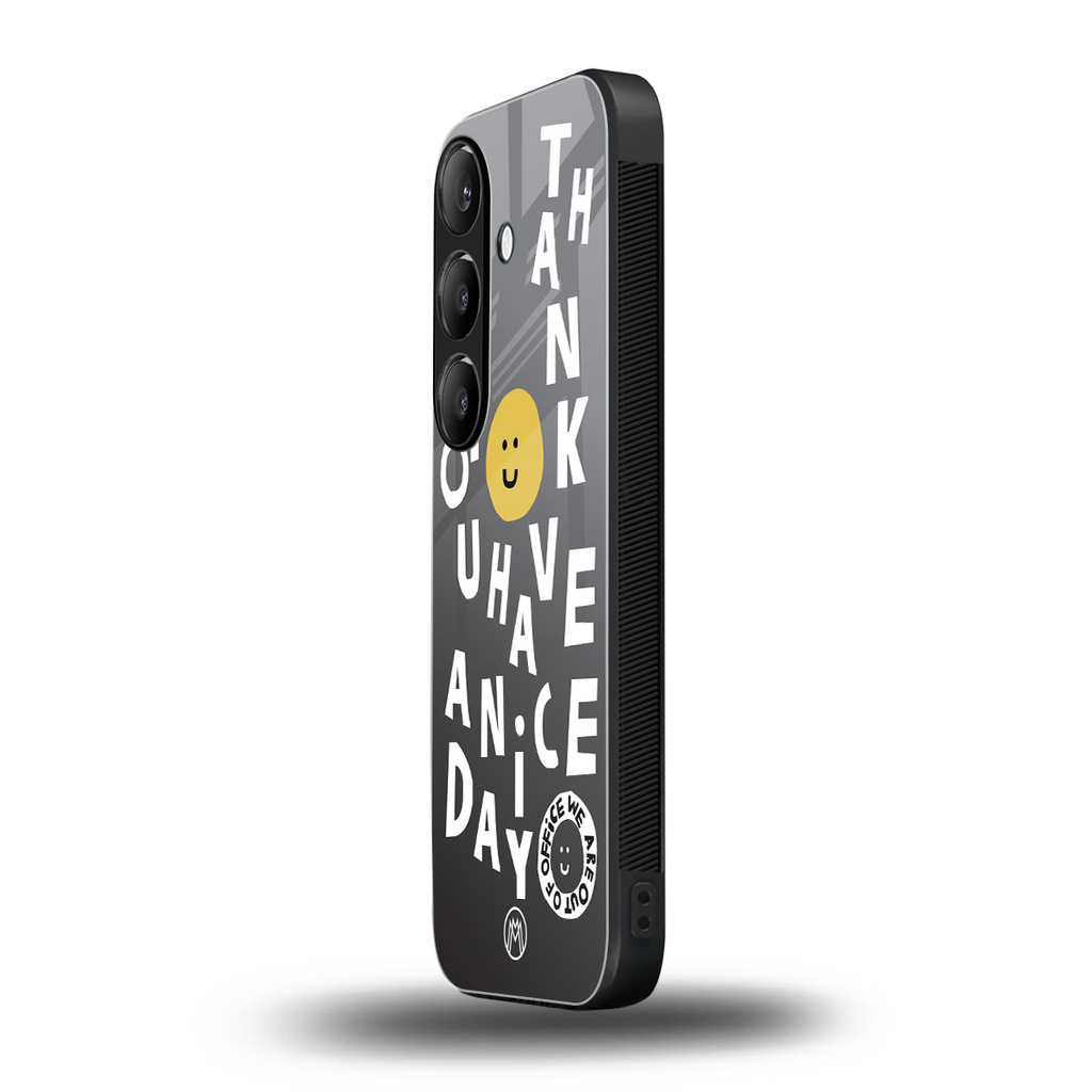 have a nice day back phone cover | glass case for samsung galaxy s24 fe