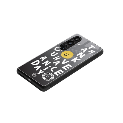 have a nice day back phone cover | glass case for samsung galaxy s24 fe