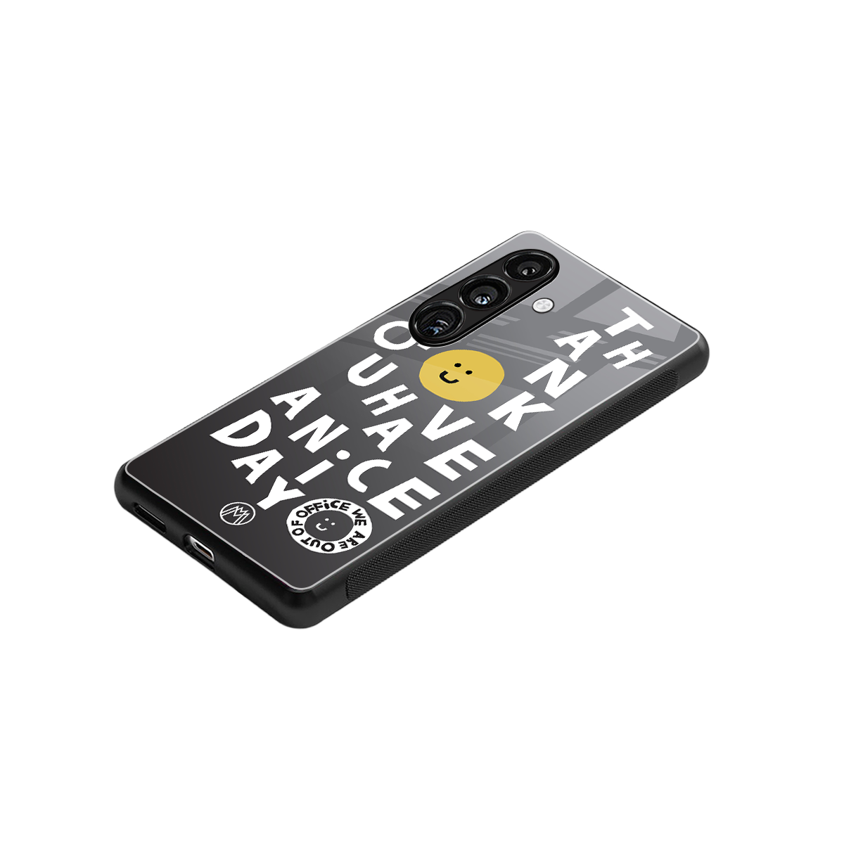 have a nice day back phone cover | glass case for samsung galaxy s25 plus