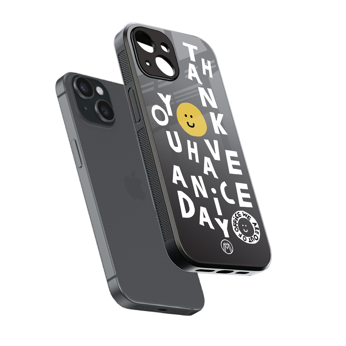 have a nice day back phone cover | glass case for iphone 15