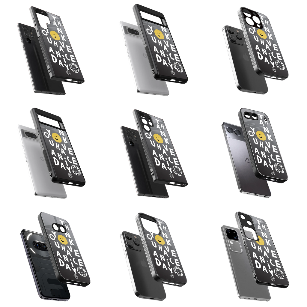 Durable Glass Back Mobile Case for iPhone, Samsung, OnePlus, Google Pixel, Redmi, Vivo, Oppo