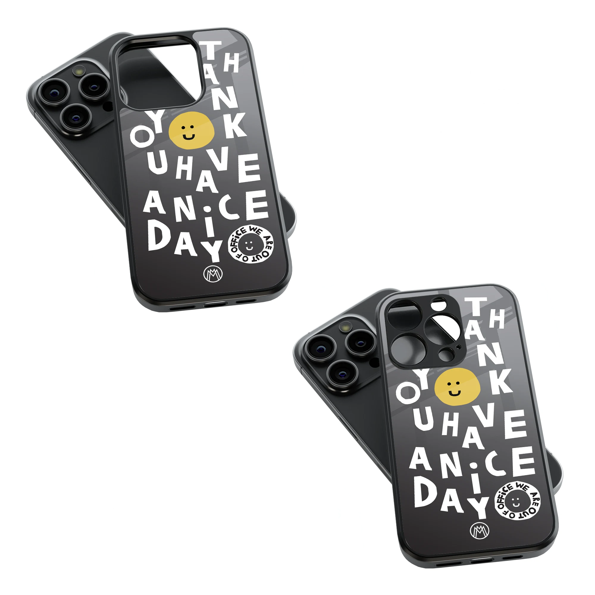 Trendy Glass Back Mobile Case for iPhone, Samsung, Redmi, OnePlus, Google Pixel, Motorola