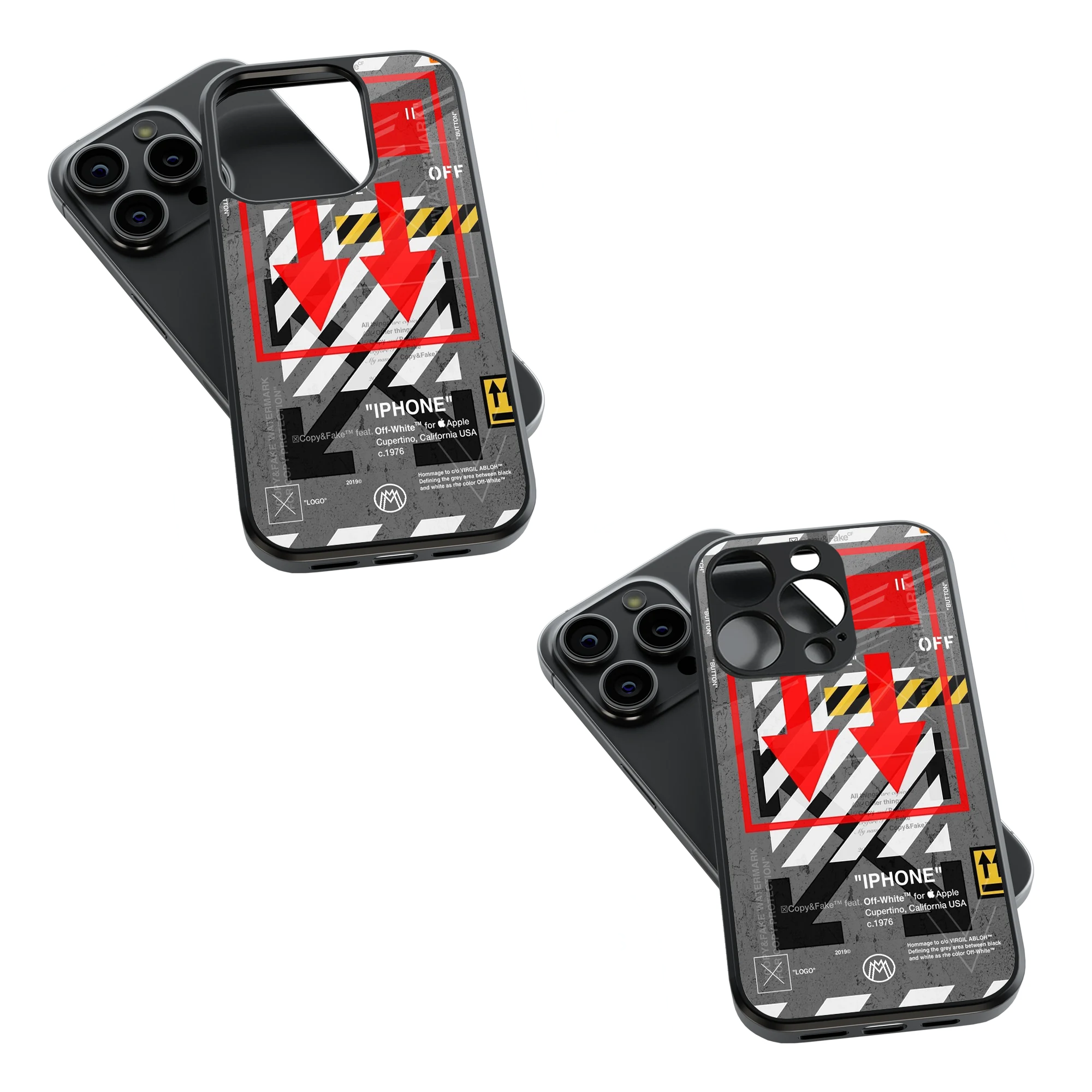 Trendy Glass Back Mobile Case for iPhone, Samsung, Redmi, OnePlus, Google Pixel, Motorola