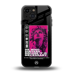 he who suffers back phone cover | glass case for iphone 13 mini
