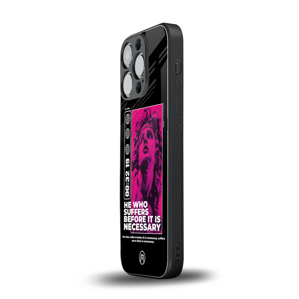 he who suffers back phone cover | glass case for iphone 13 pro
