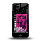 he who suffers back phone cover | glass case for iphone 14 plus