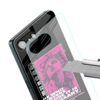 he who suffers back phone cover | glass case for iphone 16e