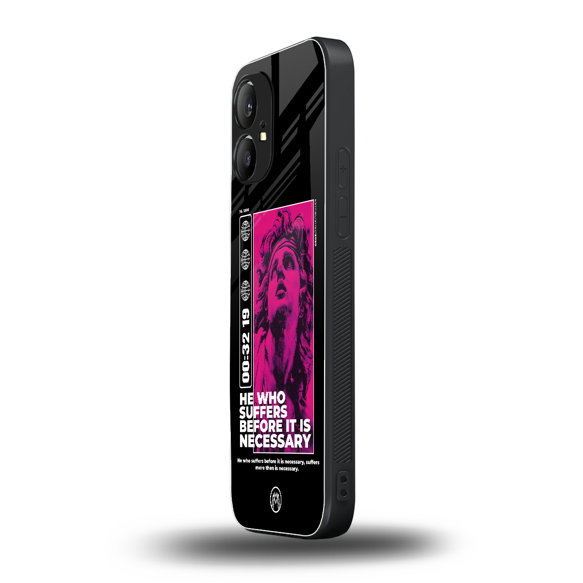 he who suffers back phone cover | glass case for nothing phone 1