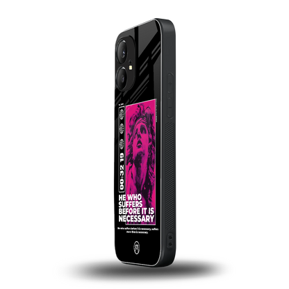 he who suffers back phone cover | glass case for nothing phone 1