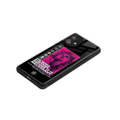 he who suffers back phone cover | glass case for nothing phone 1