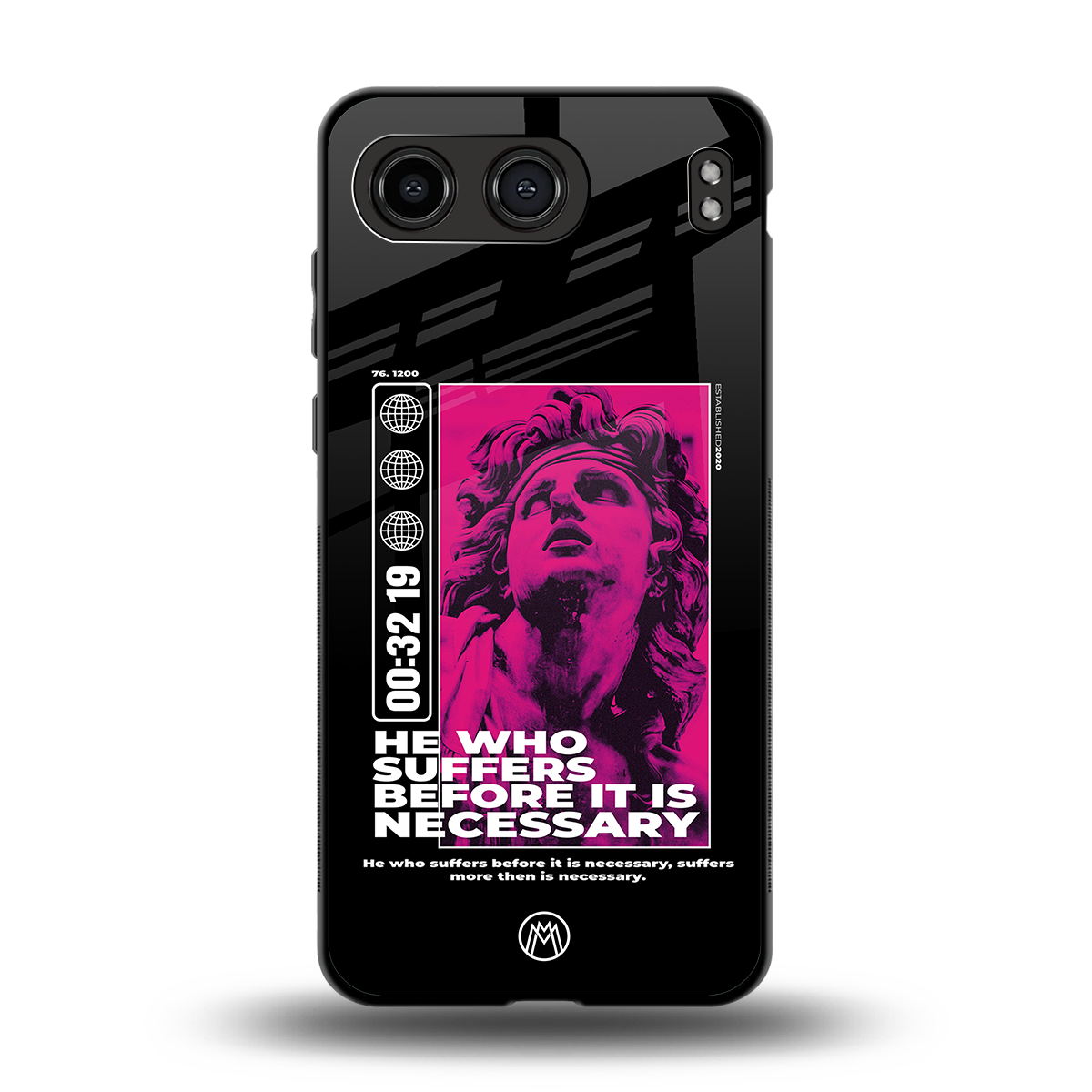 he who suffers back phone cover | glass case for oneplus nord 4