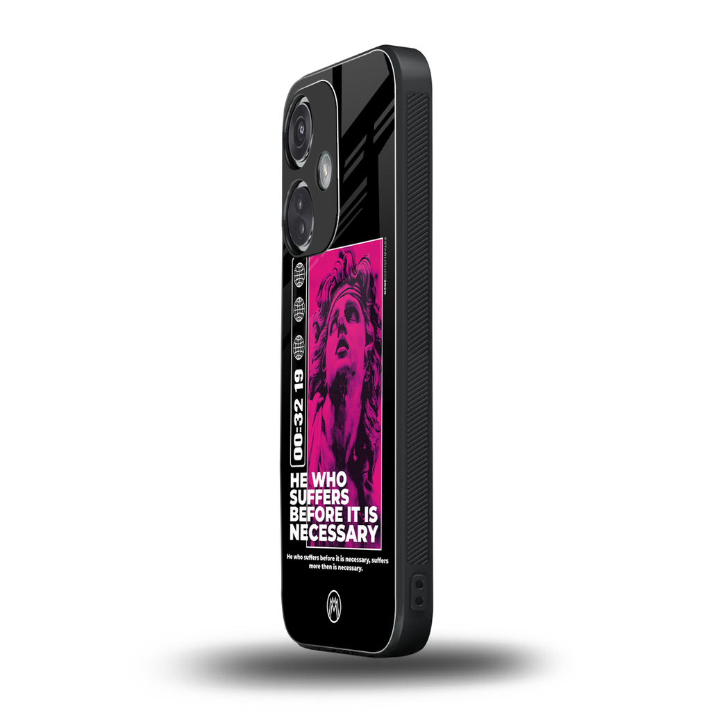 he who suffers back phone cover | glass case for oneplus nord ce 3