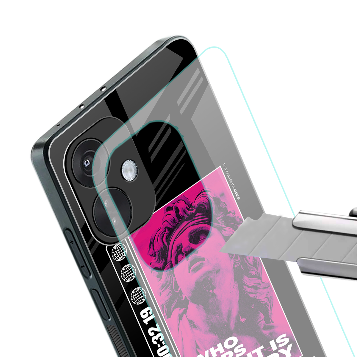 he who suffers back phone cover | glass case for oneplus nord ce 3