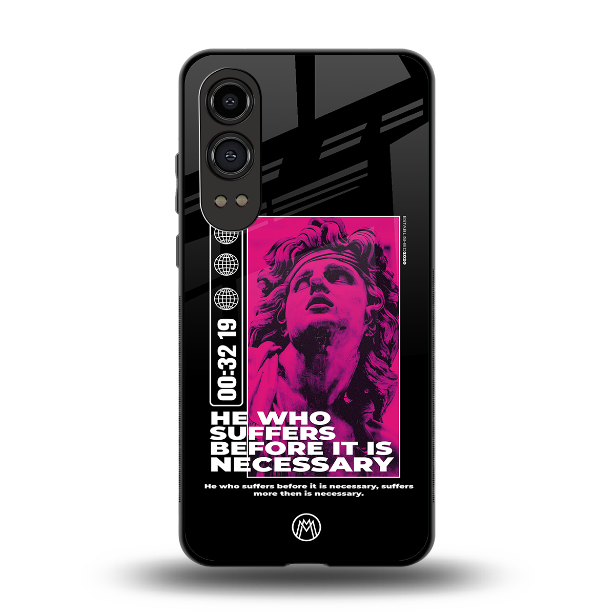 he who suffers back phone cover | glass case for oneplus nord ce 4 lite