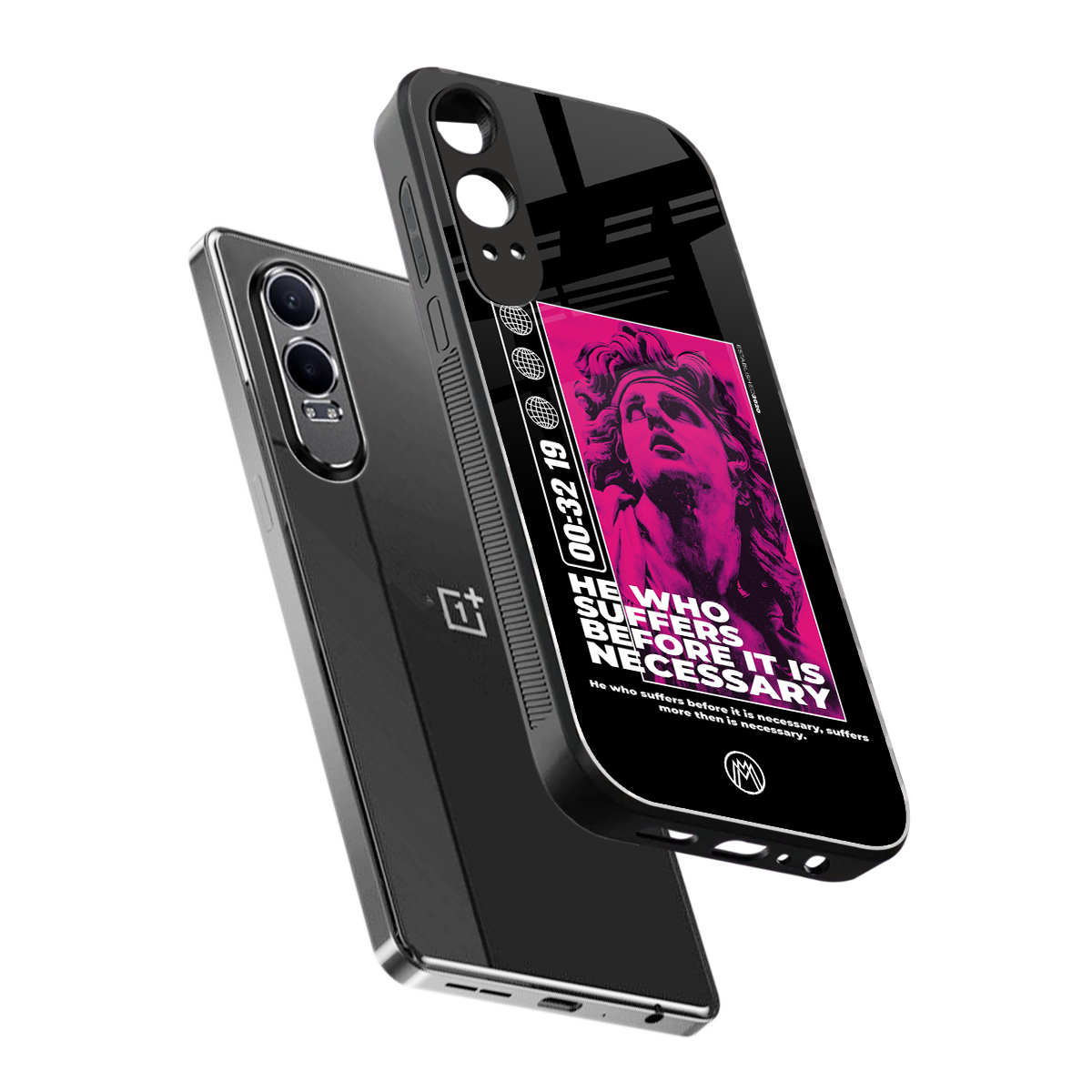 he who suffers back phone cover | glass case for oneplus nord ce 4 lite