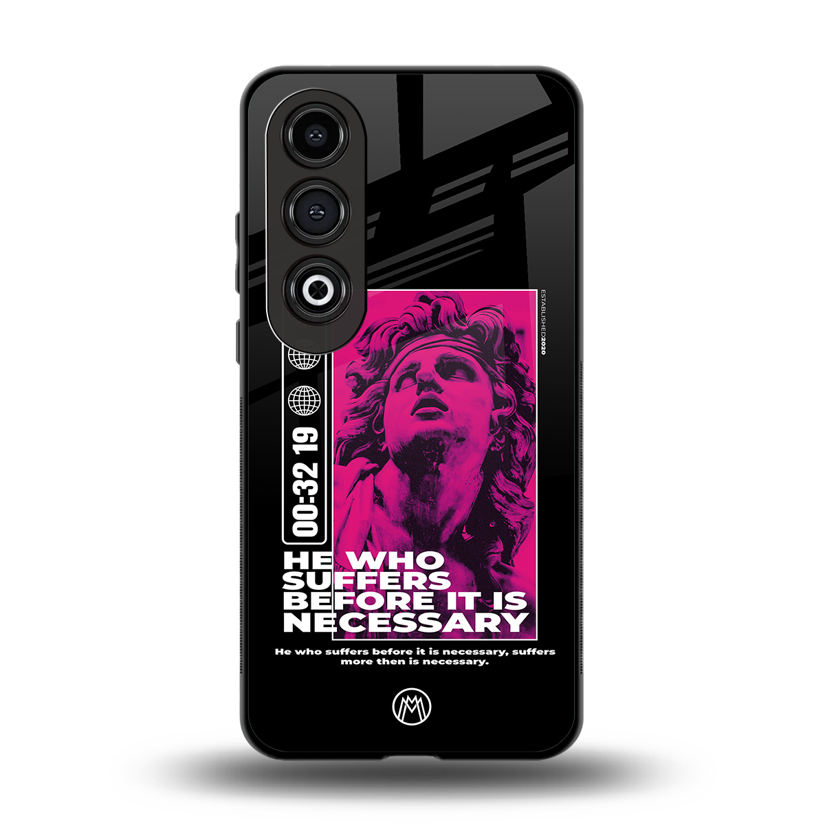 he who suffers back phone cover | glass case for oneplus nord ce 4