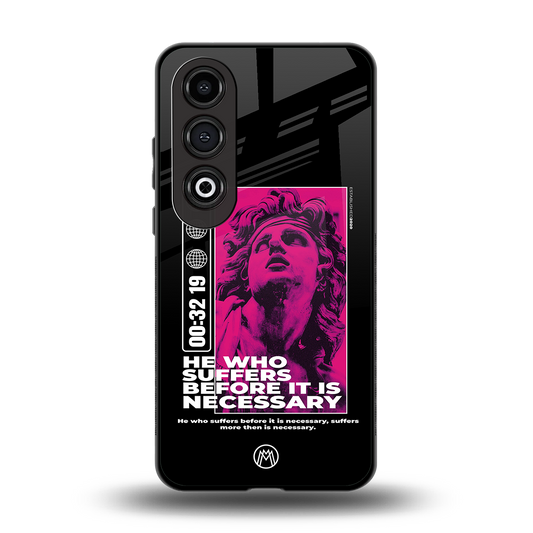 he who suffers back phone cover | glass case for oneplus nord ce 4