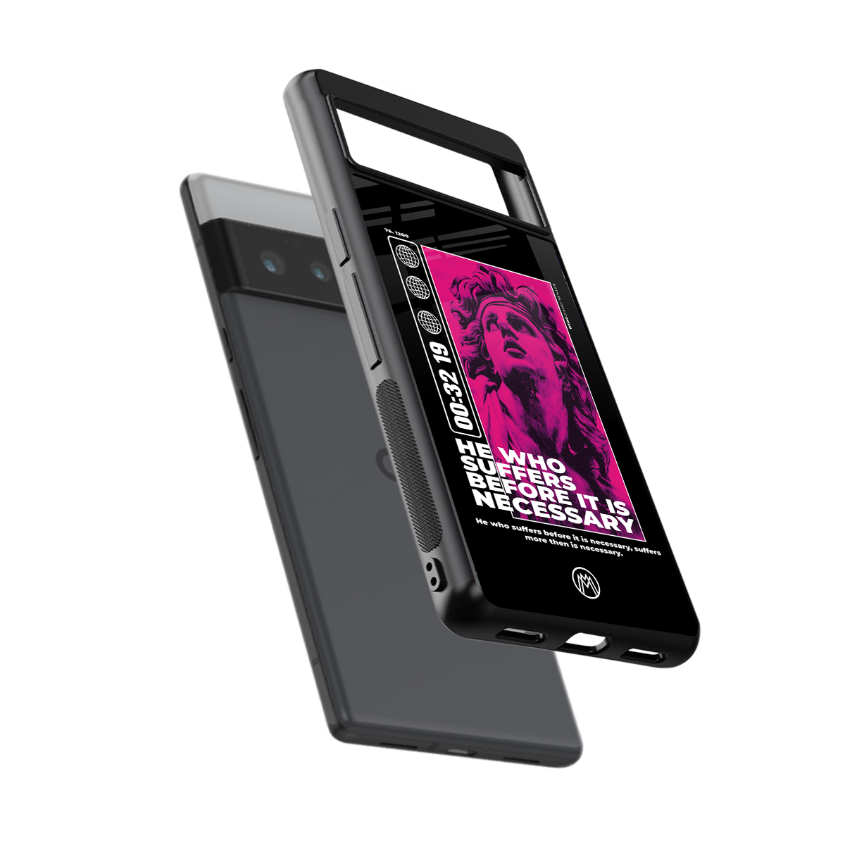 he who suffers back phone cover | glass case for google pixel 6 pro