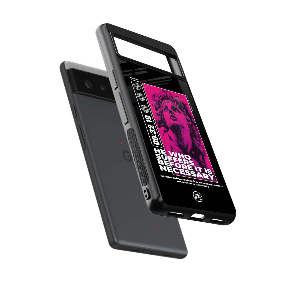 he who suffers back phone cover | glass case for google pixel 6
