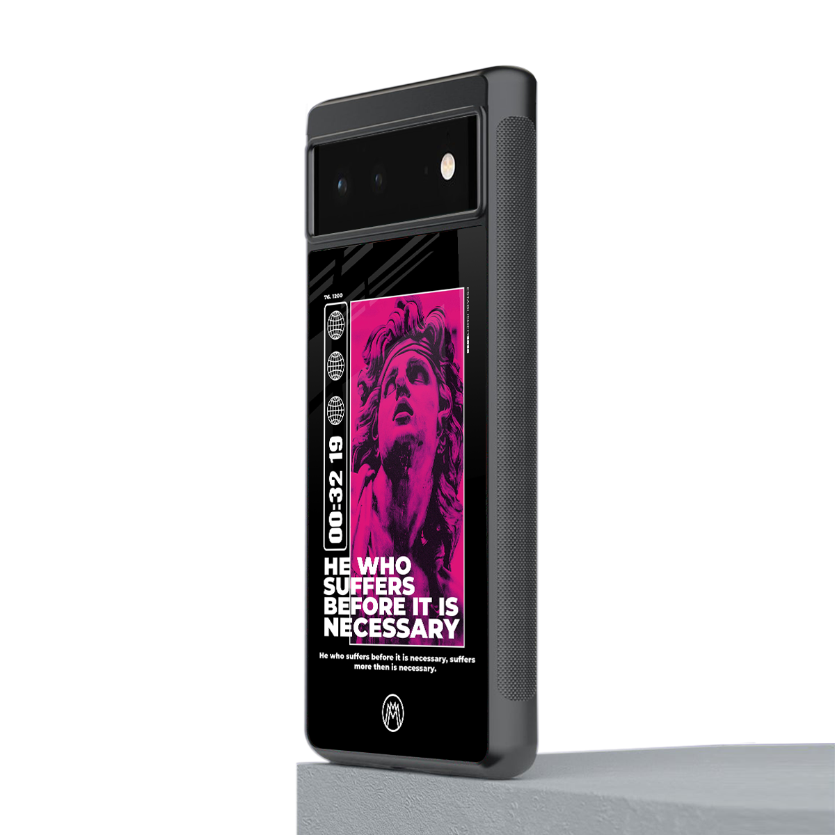 he who suffers back phone cover | glass case for Google Pixel 6A