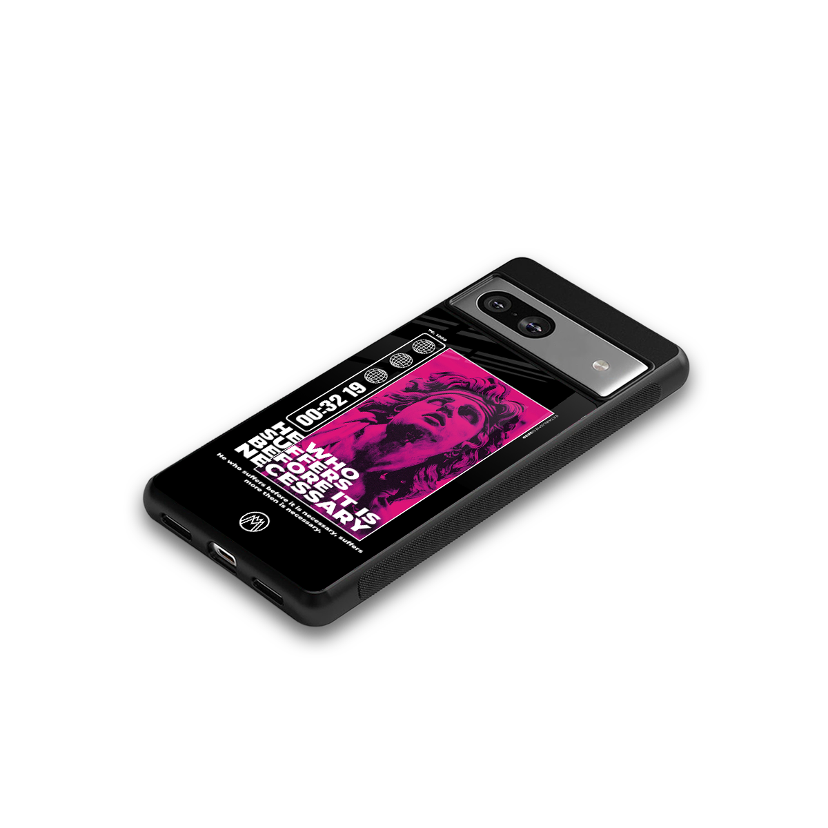 he who suffers back phone cover | glass case for Google Pixel 7