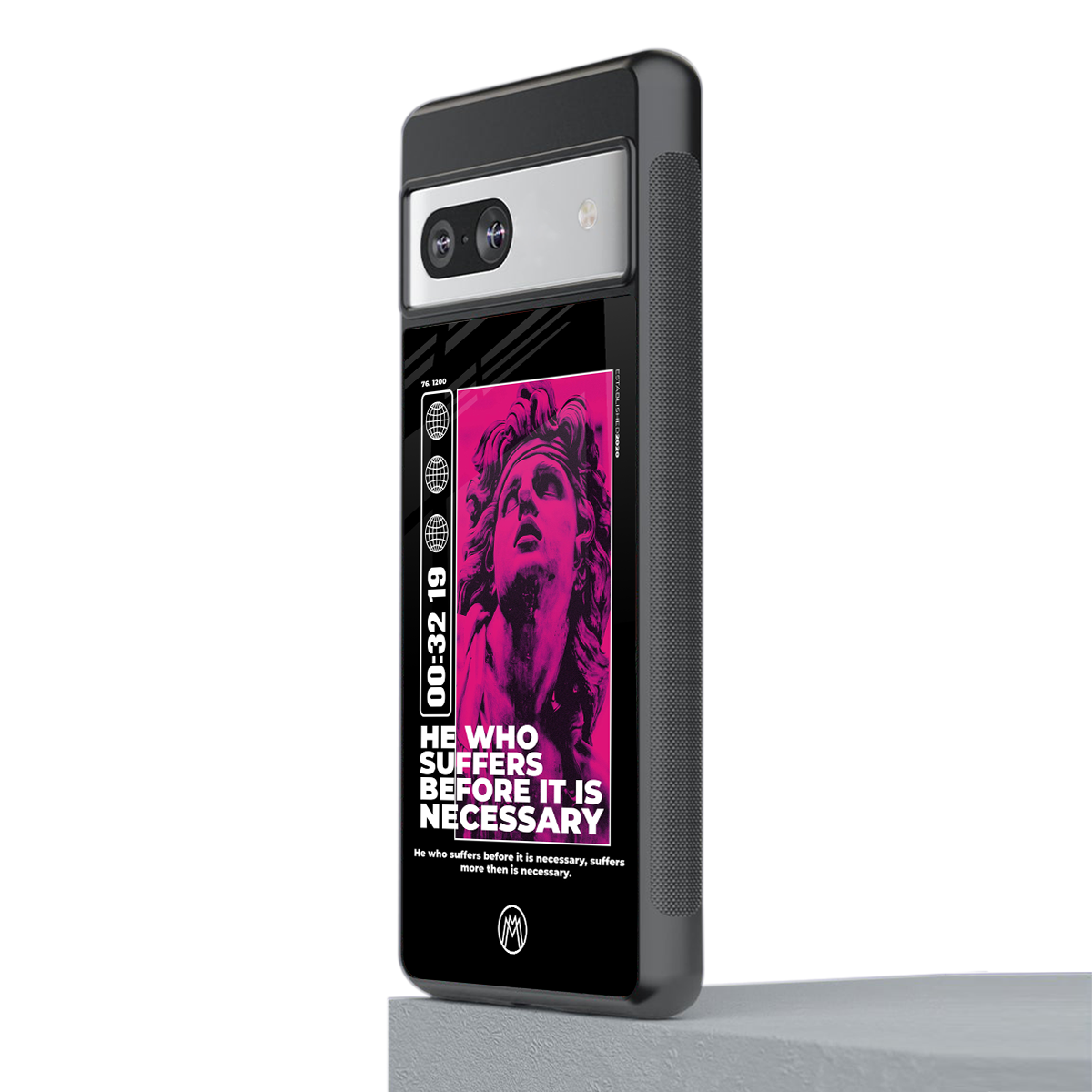 he who suffers back phone cover | glass case for Google Pixel 7