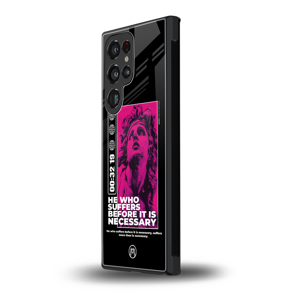 he who suffers back phone cover | glass case for samsung galaxy s23 ultra