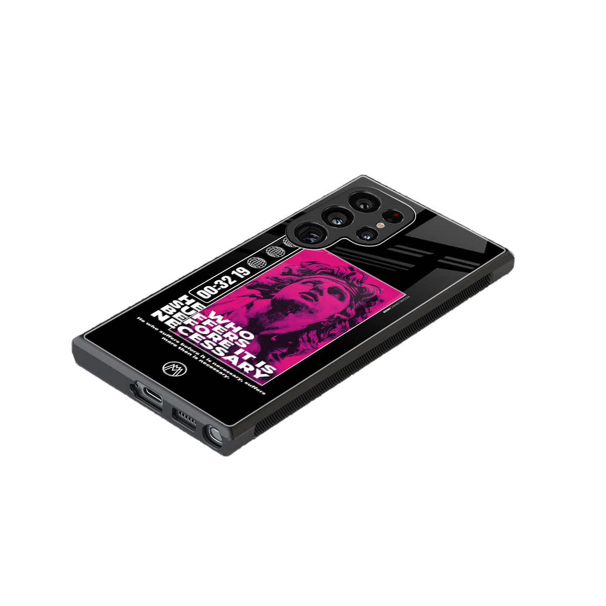he who suffers back phone cover | glass case for samsung galaxy s24 ultra