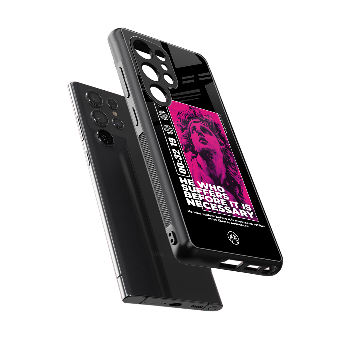 he who suffers back phone cover | glass case for samsung galaxy s25 ultra