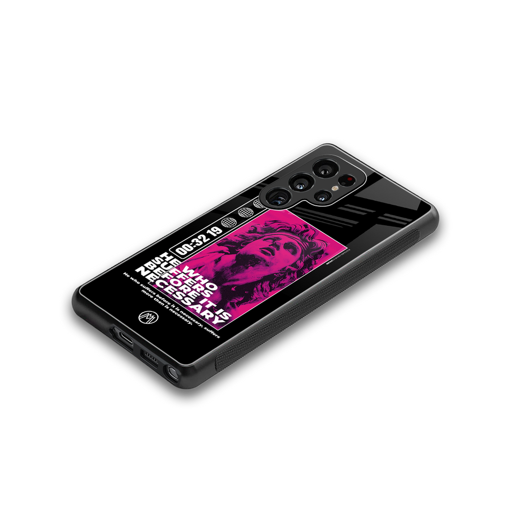 he who suffers back phone cover | glass case for samsung galaxy s25 ultra